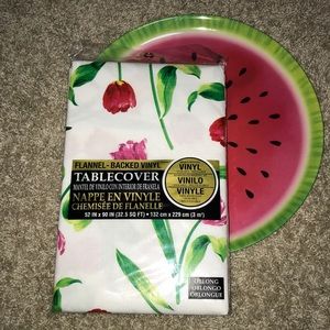 Watermelon Tray Table Cover Vinyl set of 2